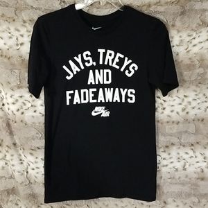 Nike Air, Jays Treys & Fadeaways tshirt small